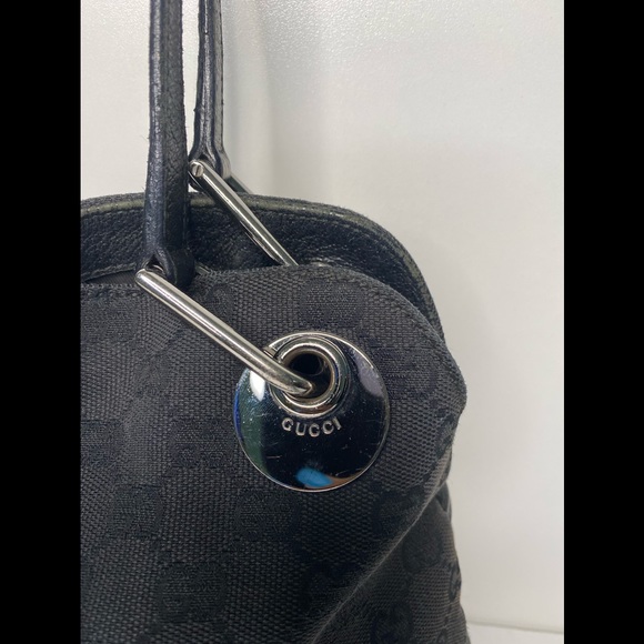 GUCCI Black GG Canvas Eclipse Bag AUTHENTIC - Picture 3 of 16